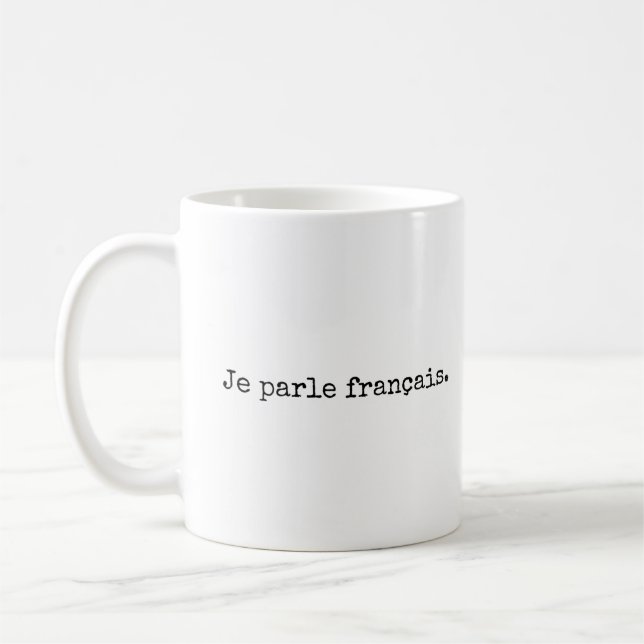 Mug Je parle français, je parle français muet (Gauche)