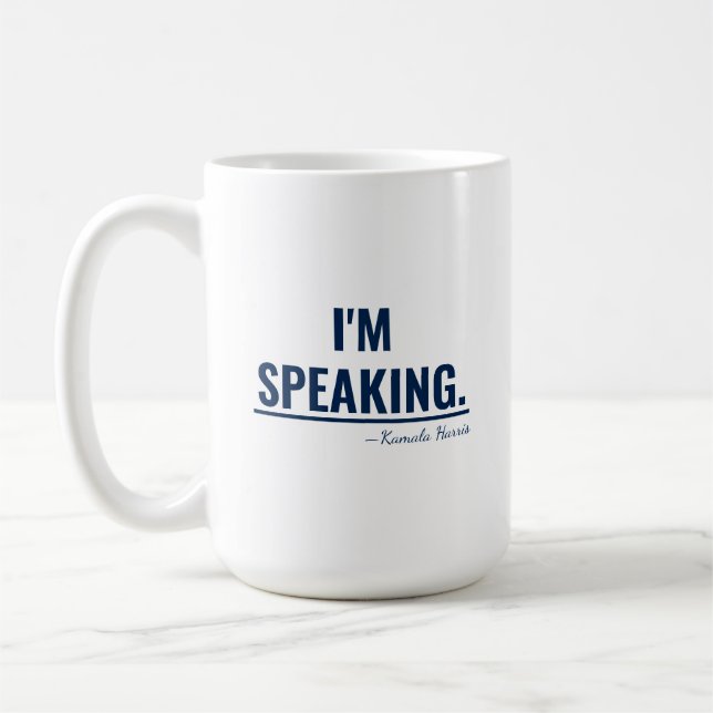 Mug Je parle Kamala Harris Vice-présidente 2020 (Gauche)
