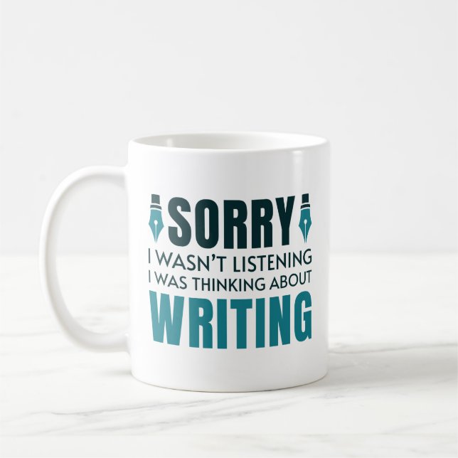Mug Je Pensais À Écrire (Gauche)