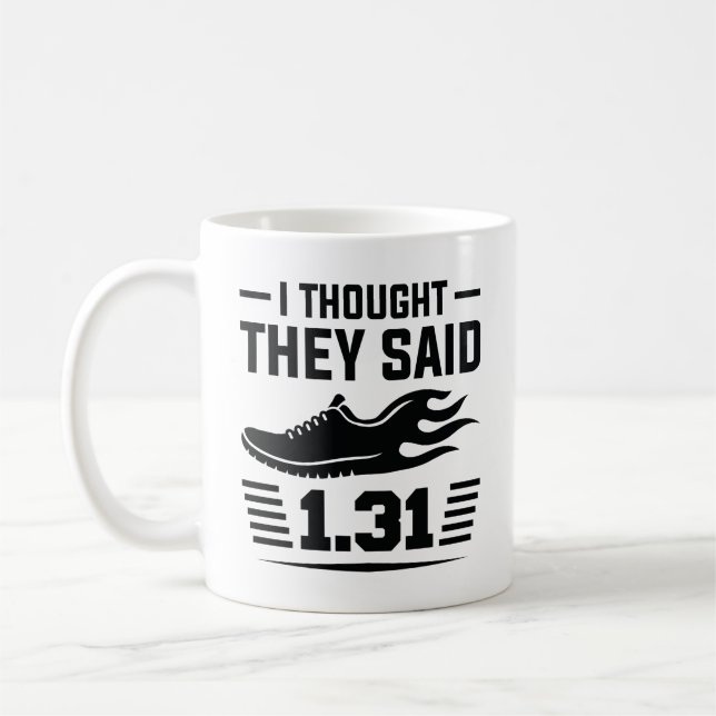 Mug Je Pensais Qu'Ils Disaient 2,31 Km (Gauche)