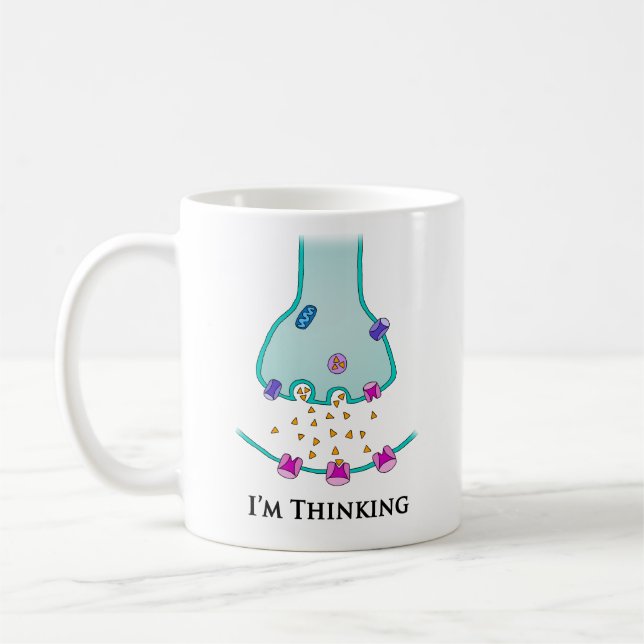 Mug Je pense à la synapse neuronale (Gauche)