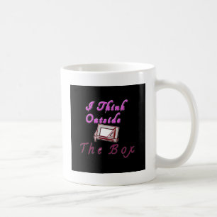 Mug Je pense à l'extérieur de la boîte ZA.