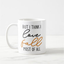 Je pense que j'aime automne la plupart de tout l'a