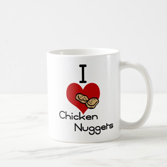 Mug Je pépites de poulet de coeur-amour (Droite)