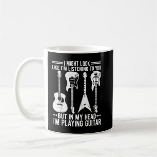 Mug Je peux avoir l'air de t'écouter T-shirt rétro Gui