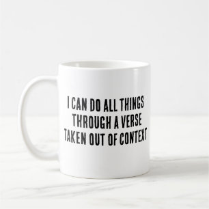Mug je peux faire tout cela dans un contexte de verset