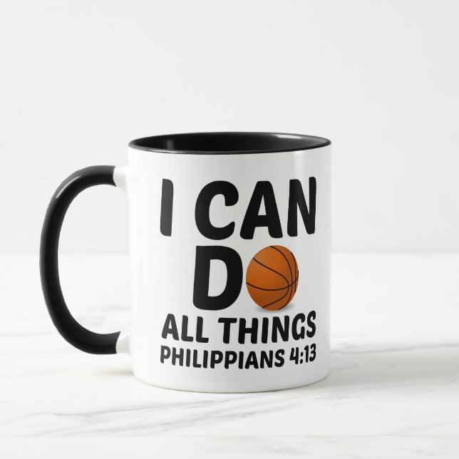 MUG JE PEUX FAIRE TOUTES LES CHOSES BASKETBALL (Gauche)