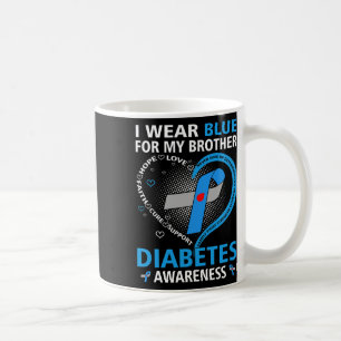 Mug Je Porte Du Bleu Pour Mon Frère Hope Aimer Le Diab