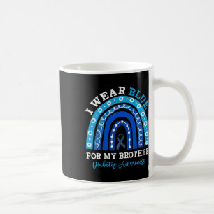 Mug Je Porte Du Bleu Pour Mon Frère T1D Type 1 Diabète