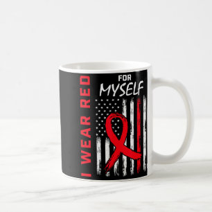 Mug Je porte du rouge pour moi Drapeau de sensibilisat