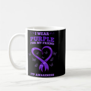Mug Je Porte Du Violet Pour Mon Ami Sensibilisation à