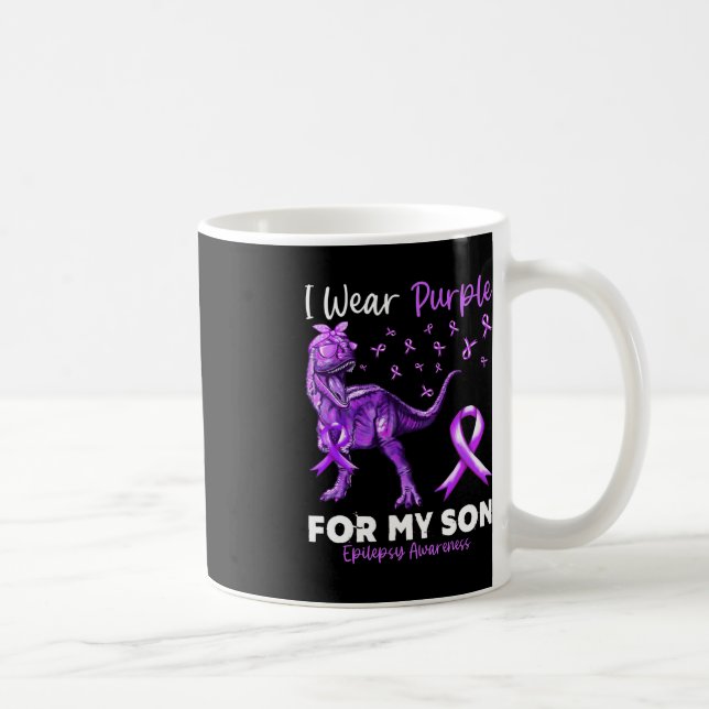 Mug Je Porte Du Violet Pour Mon Fils Sensibilisation À (Droite)