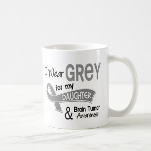 Mug Je porte la tumeur cérébrale de fille du gris 42