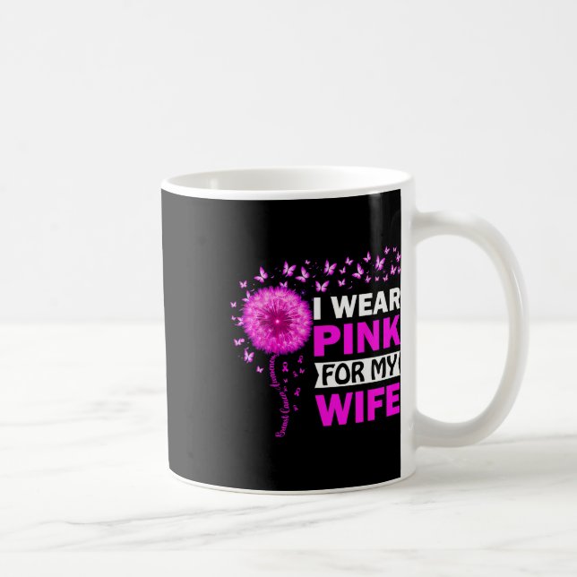 Mug Je Porte Le Rose Pour Ma Femme Sensibilisation Au  (Droite)