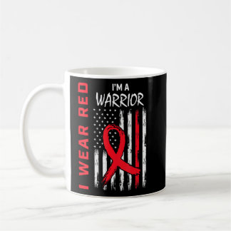 Mug Je Porte Le Rouge Pour La Maladie Cardiaque Guerri