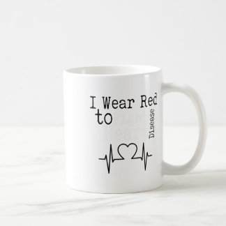 Mug Je Porte Le Rouge Pour Lutter Contre Les Maladies