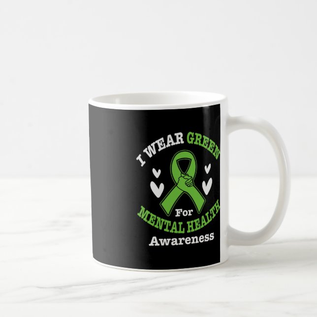 Mug Je Porte Le Vert Pour Le Mois De Sensibilisation À (Droite)