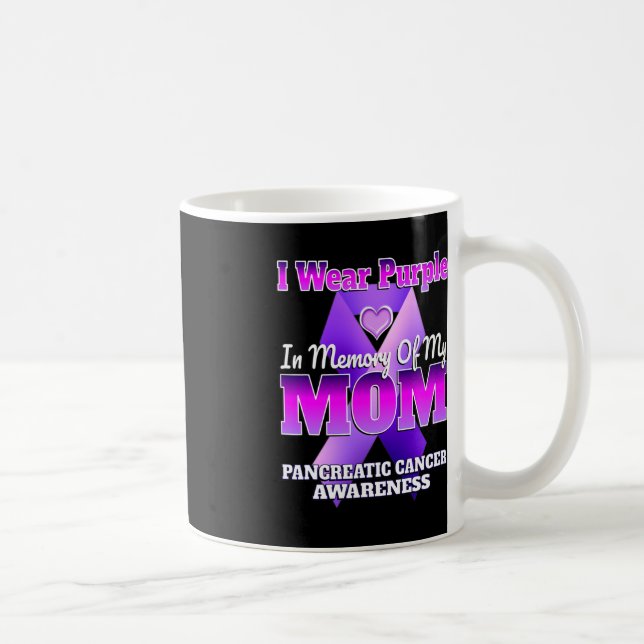 Mug Je Porte Le Violet En Mémoire De Ma Mère Pancréati (Droite)