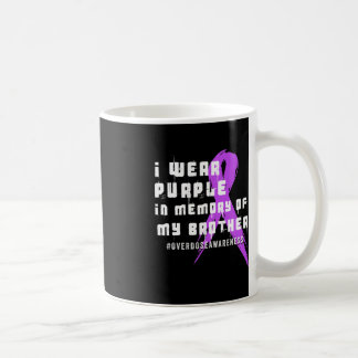 Mug Je Porte Le Violet En Mémoire De Mon Frère - Surdo