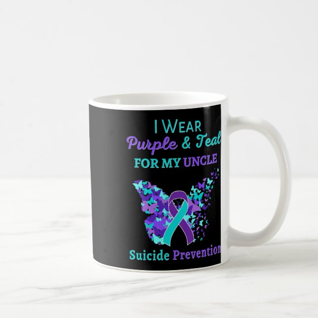 Mug Je Porte Le Violet Et Turquoise Pour Mon Oncle Sui (Droite)