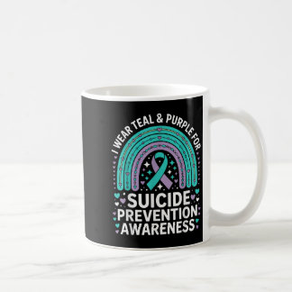 Mug Je Porte Turquoise &amp; Purple Pour La Prévention