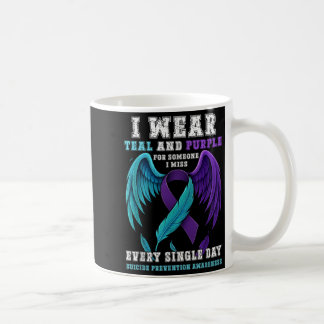 Mug Je Porte Turquoise & Purple Ribbon Prévention