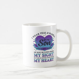 Mug Je Porte Turquoise & Violet Pour Mon Fils Suic
