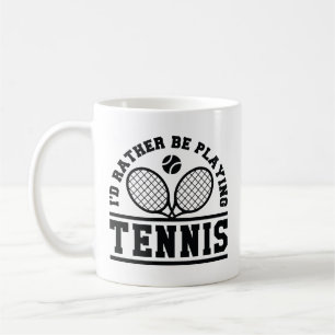 Mug Je préfère jouer au tennis