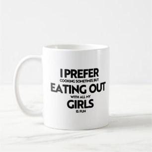 Mug Je préfère manger dehors les filles