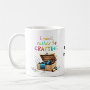 Mug Je préférerais bricoler Loisirs créatifs drôles