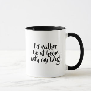 Mug Je préférerais être à la maison avec ma purée de c