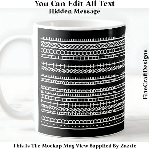Mug Je préférerais être à la maison Message caché 084W