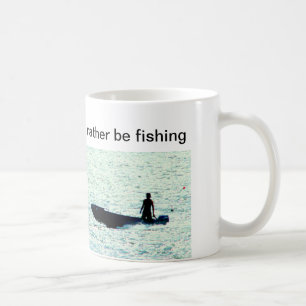 Mug Je préférerais être de la boue de pêche