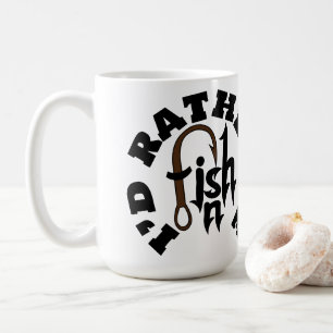 Mug Je préférerais être pêche Nom Peralisé, COULEUR