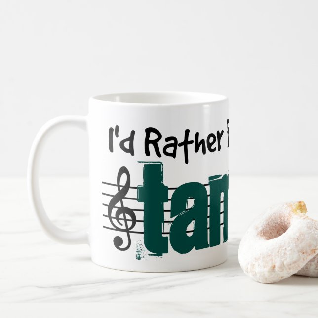 Mug Je Préférerais Jouer Mon Tambura (Avec donut)