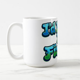 Mug Je préférerais pêcher Mignon petit poisson