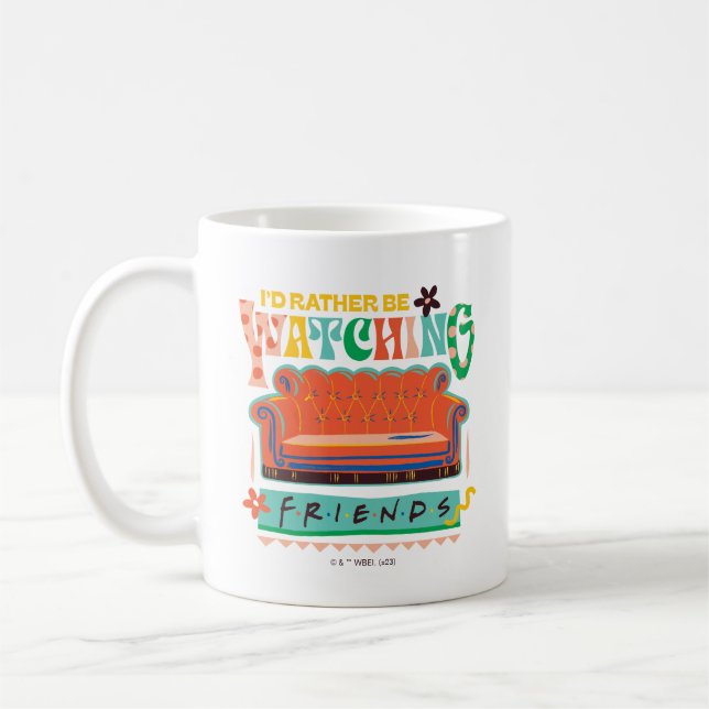 Mug Je préfèrerais regarder les amis™ Vibrant Grapic (Gauche)