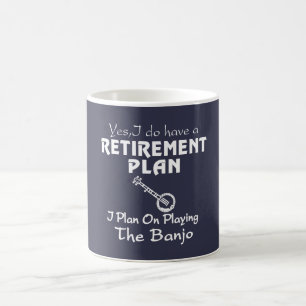 Mug Je prévois sur jouer le banjo
