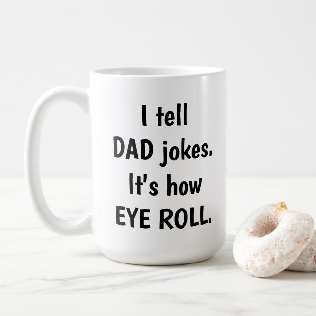 Mug Je raconte des plaisanteries de PAPA, il est (Avec donut)