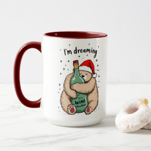 Mug Je rêve d'un Noël de vin