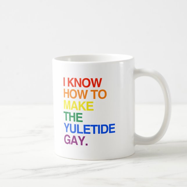 MUG JE SAIS FAIRE L'HOMOSEXUEL DE MARÉE DE NOËL - .PNG (Droite)
