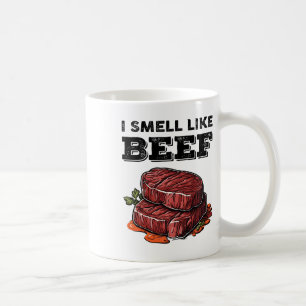 Mug Je Sens Comme Du Boeuf Drôle Mème Viande De Steak 