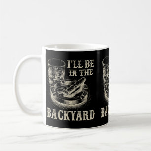 Mug Je serai dans la cour drôle cigare et amants