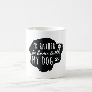 Mug Je serais plutôt à la maison avec mon chien