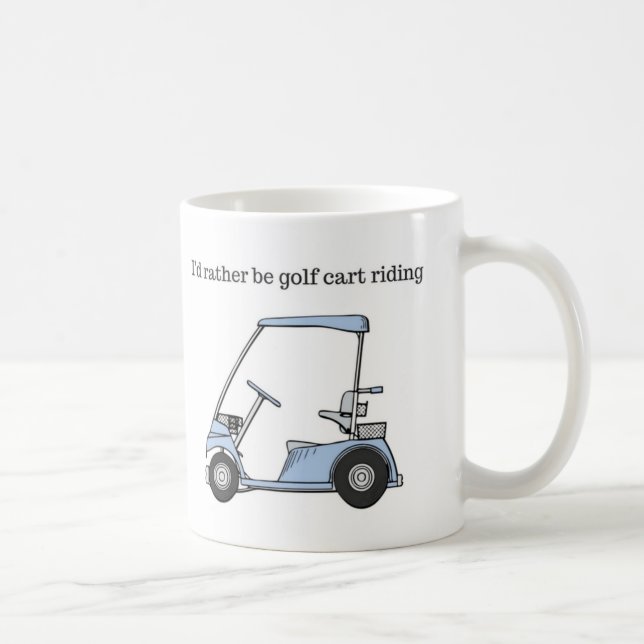 Mug Je serais plutôt équitation de chariot de golf (Droite)