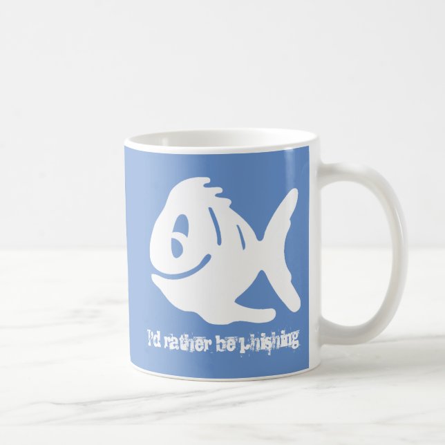Mug Je serais plutôt phishing drôle (Droite)