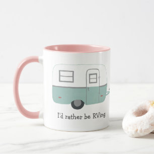 Mug Je serais plutôt RVing ! Remorque rv de Vintage