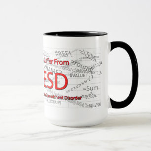 Mug Je souffre du désordre extrême de feuille de
