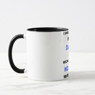 Mug Je souris parce que tu es mon papa  bl