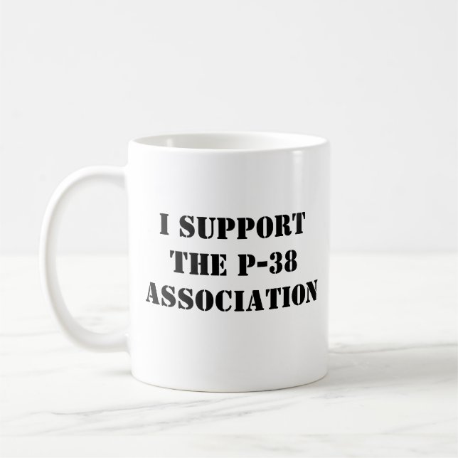 Mug Je soutiens l'association P-38 (Gauche)
